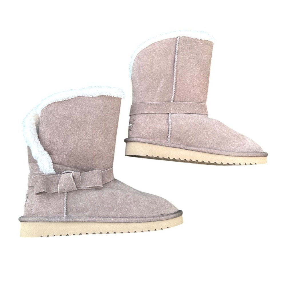 Koolaburra By UGG Arlena Short Coast Shearling Lined Women's Boots‎ Size 7 Beige
